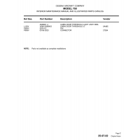 Aviation Part P995V for Cessna 750 Aircraft
