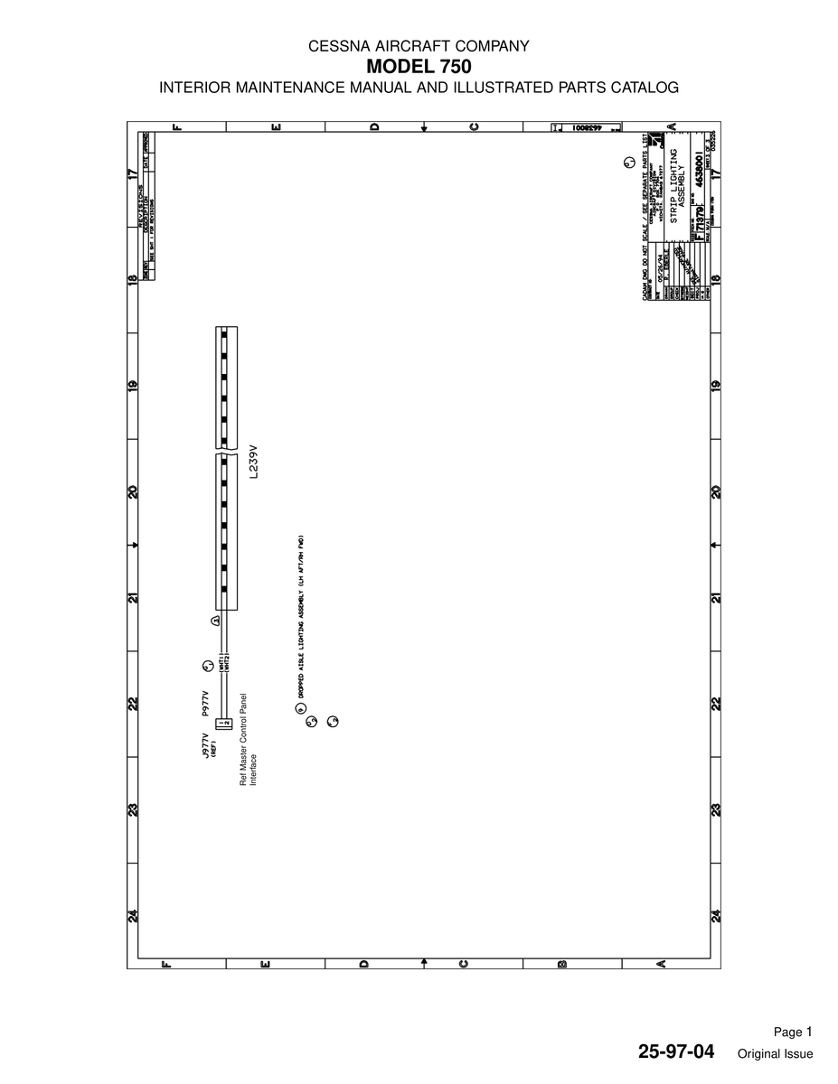 Original Issue 25-97-04 for Cessna 750 Aircraft