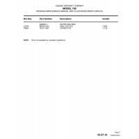 Aviation Part BR9418-001 for Cessna 750 Aircraft