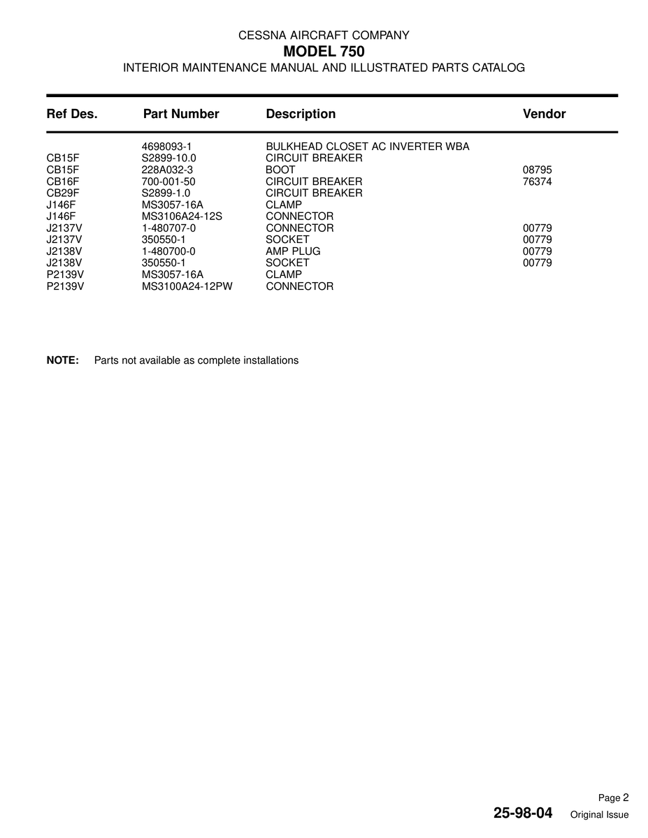 Military-Standard Aviation Hardware MS3106A24-12S for Cessna 750 Aircraft