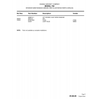 Aviation Part P933V for Cessna 750 Aircraft
