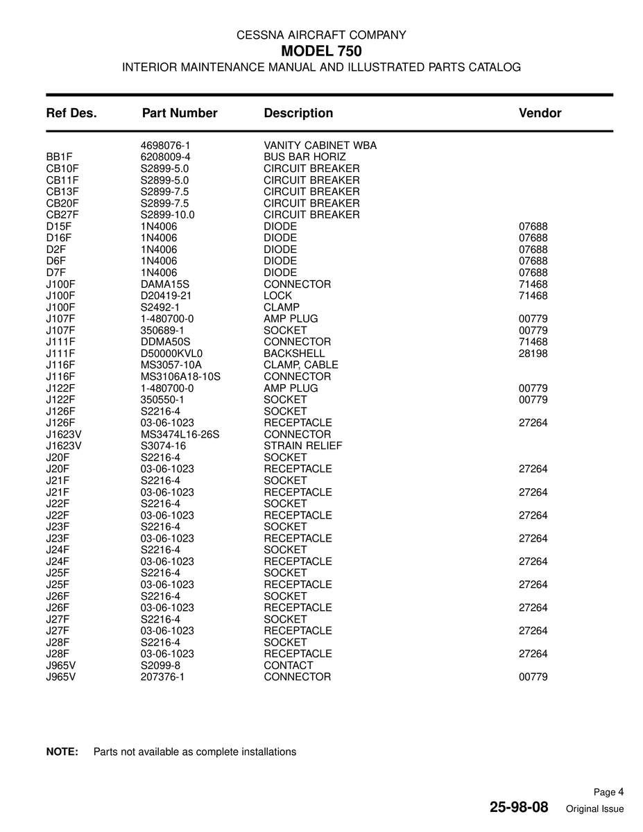 Military-Standard Aviation Hardware MS3106A18-10S for Cessna 750 Aircraft