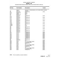 Aviation Part P161F for Cessna 750 Aircraft