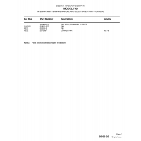 Aviation Part CU222V for Cessna 750 Aircraft