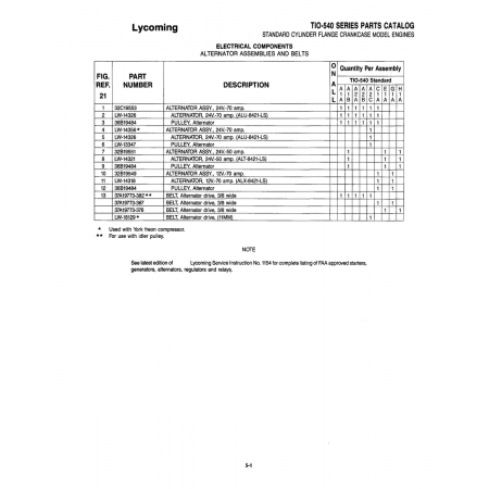 Aviation Part (32B19551) — Parks Aircraft Inc Arrow Aviation Part (32B19551) — Parks Aircraft Inc Arrow