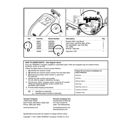 Latch Assy, Lpg Tank Mtg, W/Nut (63810) — Tiernan Marshall R Rv 7
