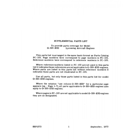 Aviation Part (SSP1573)