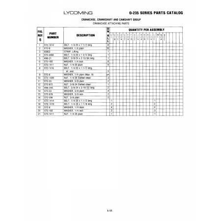 Crankshaft Idler Gears and Tachometer Shaft (1222222) Crankshaft Idler Gears and Tachometer Shaft (1222222)