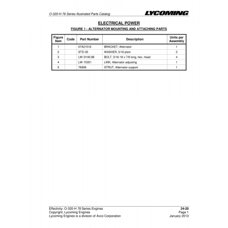 Link, Alternator adjusting (LW-15351) Link, Alternator adjusting (LW-15351)