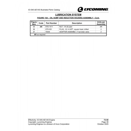 Adapter Assembly, Fuel drain valve (75444) Adapter Assembly, Fuel drain valve (75444)