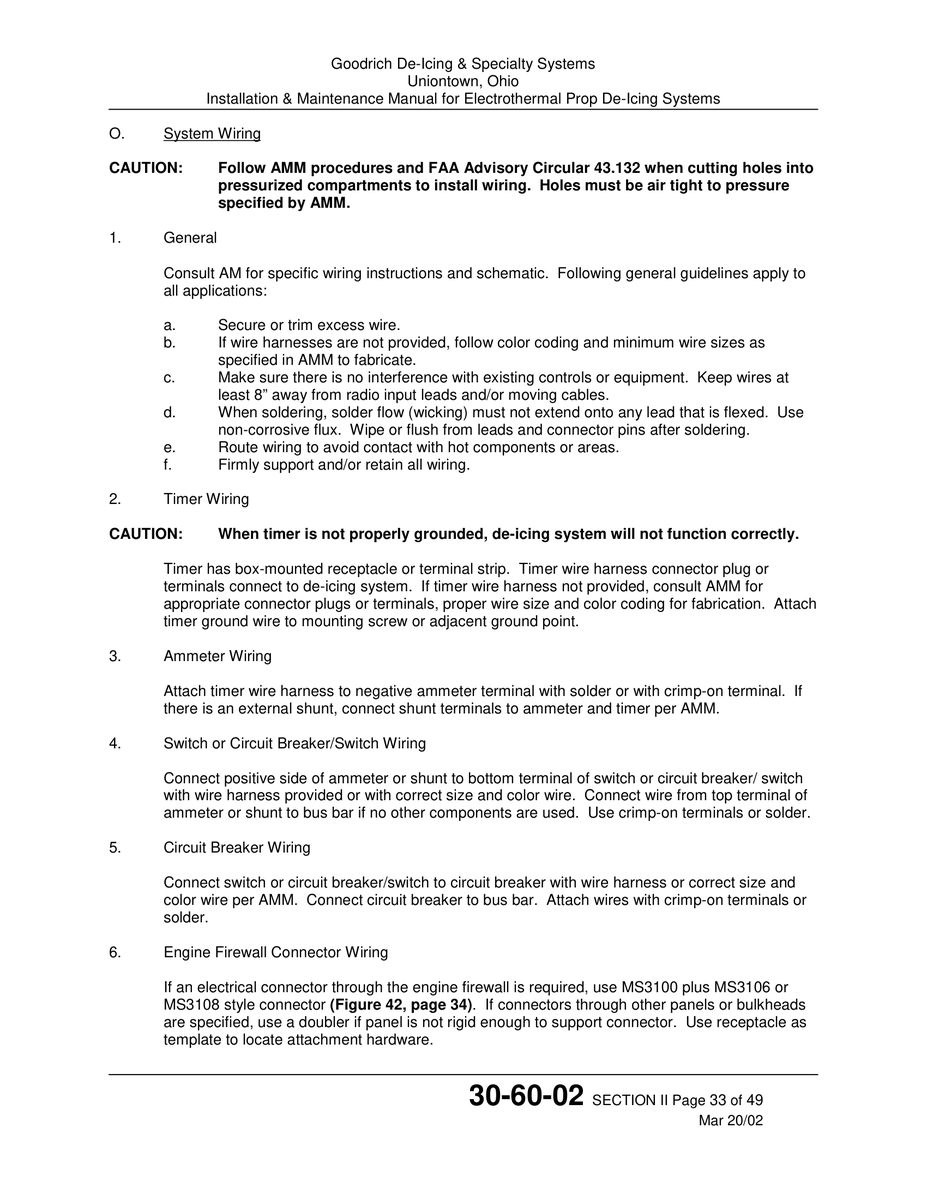 If an electrical connector through the engine firewall is required MS3100