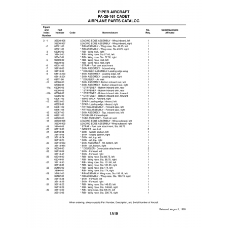 Aviation Part (35118-30) — Piper PA-28-161 Aviation Part (35118-30) — Piper PA-28-161