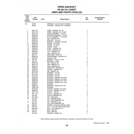 Aviation Part (65252-00) — Piper PA-28-161 Aviation Part (65252-00) — Piper PA-28-161