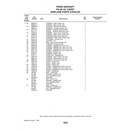 Aviation Part (99692-01) — Piper PA-28-161