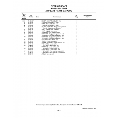 Aviation Part (35142) — Piper PA-28-161 Aviation Part (35142) — Piper PA-28-161