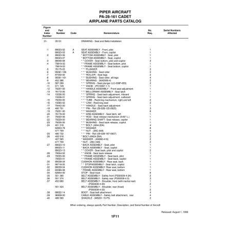 Aviation Part (19336-00) — Piper PA-28-161 Aviation Part (19336-00) — Piper PA-28-161