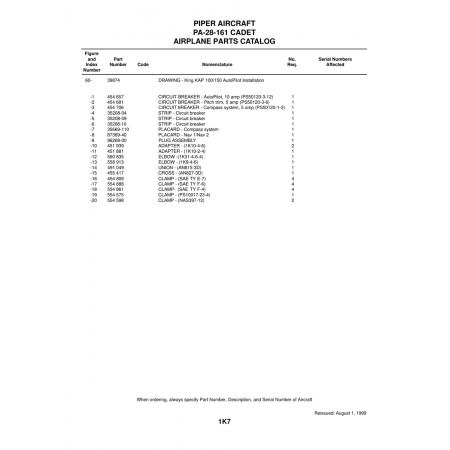 Aviation Part (96268-00) — Piper PA-28-161 Aviation Part (96268-00) — Piper PA-28-161