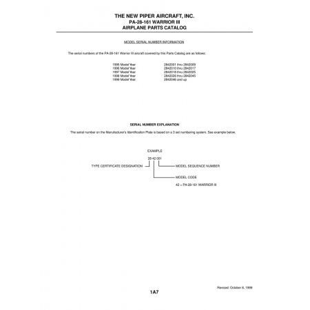 Aviation Part (2842018) — Piper PA-28-161 Warrior Aviation Part (2842018) — Piper PA-28-161 Warrior