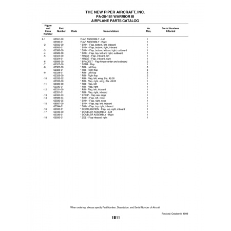 Aviation Part (65595-01) — Piper PA-28-161 Warrior Aviation Part (65595-01) — Piper PA-28-161 Warrior