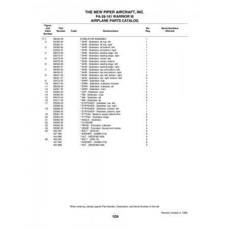 Aviation Part (63567-03) — Piper PA-28 Cherokee Aviation Part (63567-03) — Piper PA-28 Cherokee