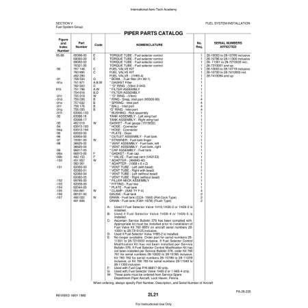 Aviation Part (69093-02) — Piper PA-28 Cherokee Aviation Part (69093-02) — Piper PA-28 Cherokee