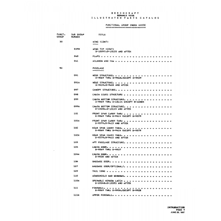 Aviation Part (0-9439) — Beechcraft V35