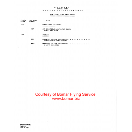 Aviation Part (0-10197) — Beechcraft V35 Aviation Part (0-10197) — Beechcraft V35