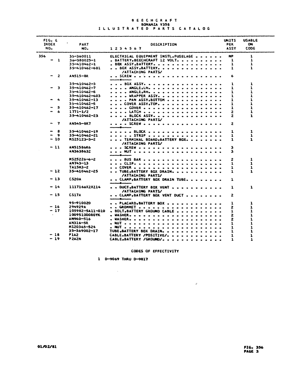 AN-Standard Aviation Hardware AN743-U for Beechcraft V35 Aircraft