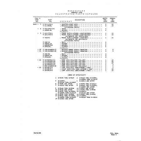 Aviation Part (0-10507) — Beechcraft V35