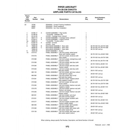 Aviation Part (36589-02) — Piper PA-28 Cherokee