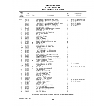 Aviation Part (99818-00) — Piper PA-28-236 Dakota Aviation Part (99818-00) — Piper PA-28-236 Dakota