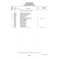 Aviation Part 65649-00 for Piper PA-28 Cherokee Aircraft