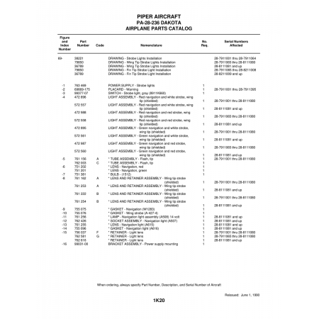 Aviation Part (99377-07) — Piper PA-28 Cherokee Aviation Part (99377-07) — Piper PA-28 Cherokee