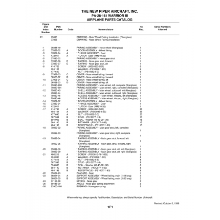 Aviation Part (37928-03) — Piper PA-28-161 Warrior
