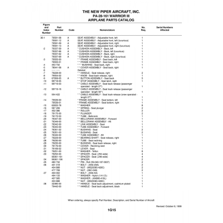 Aviation Part (76345-00) — Piper PA-28-161 Warrior