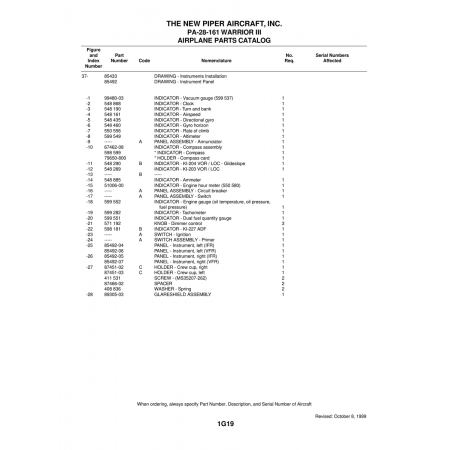 Aviation Part (51006-00) — Piper PA-28-161 Warrior