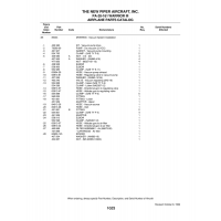 Aviation Part 84013-28 for Piper PA-28-161 Warrior Aircraft Aviation Part 84013-28 for Piper PA-28-161 Warrior Aircraft