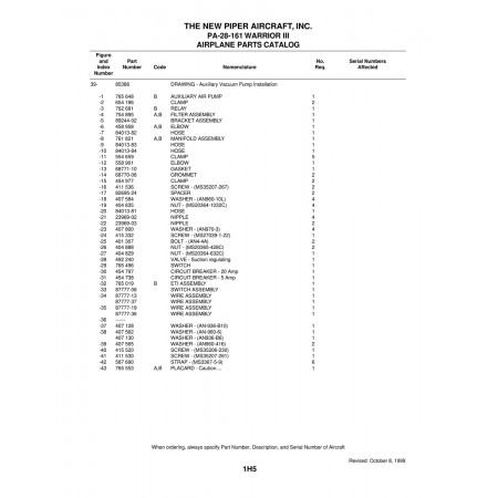 Aviation Part (87777-08) — Piper PA-28-161 Warrior