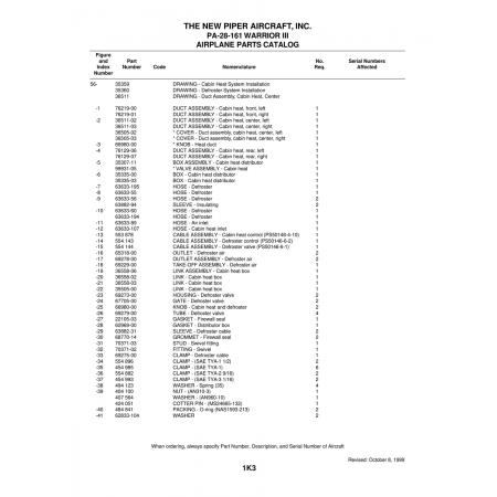 Aviation Part (99931-05) — Piper PA-28-161 Warrior Aviation Part (99931-05) — Piper PA-28-161 Warrior