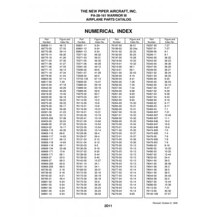 Aviation Part (69669-134) — Piper PA-28 Cherokee