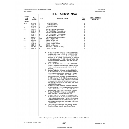 Aviation Part (65286-06) — Piper PA-28 Cherokee Aviation Part (65286-06) — Piper PA-28 Cherokee