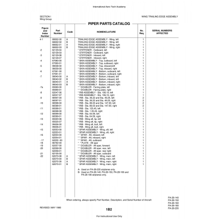 Aviation Part (62070) — Piper PA-28 Cherokee Aviation Part (62070) — Piper PA-28 Cherokee