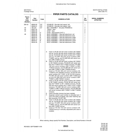 Aviation Part (99242-06) — Piper PA-28 Cherokee Aviation Part (99242-06) — Piper PA-28 Cherokee
