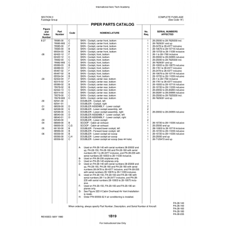 Aviation Part (79582-00) — Piper PA-28 Cherokee Aviation Part (79582-00) — Piper PA-28 Cherokee