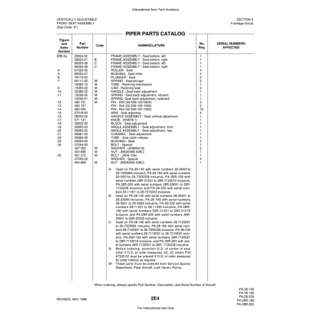 Aviation Part (26953-00) — Piper PA-28 Cherokee Aviation Part (26953-00) — Piper PA-28 Cherokee