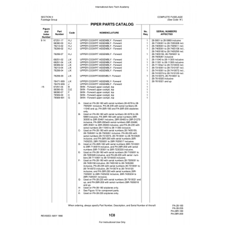 Aviation Part (67251-04) — Piper PA-28 Cherokee Aviation Part (67251-04) — Piper PA-28 Cherokee