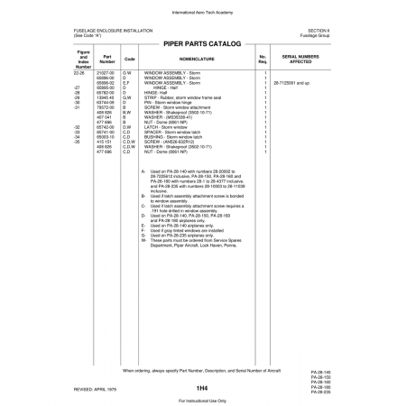 Aviation Part (21027-00) — Piper PA-28 Cherokee Aviation Part (21027-00) — Piper PA-28 Cherokee