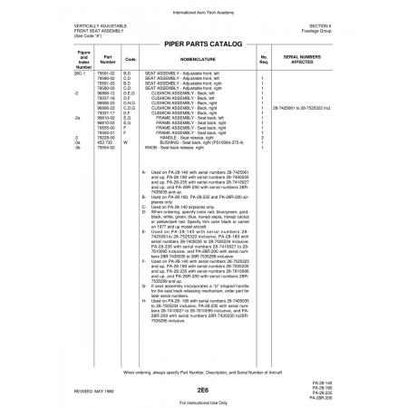 Aviation Part (79590-02) — Piper PA-28 Cherokee Aviation Part (79590-02) — Piper PA-28 Cherokee