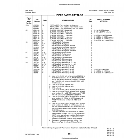 Aviation Part (28-508) — Piper PA-28 Cherokee Aviation Part (28-508) — Piper PA-28 Cherokee