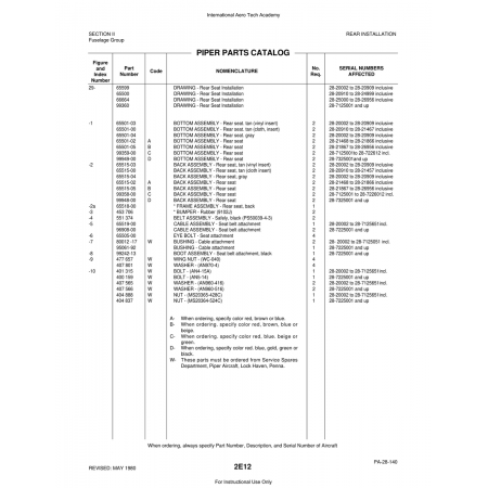 Aviation Part (65515-02) — Piper PA-28 Cherokee Aviation Part (65515-02) — Piper PA-28 Cherokee